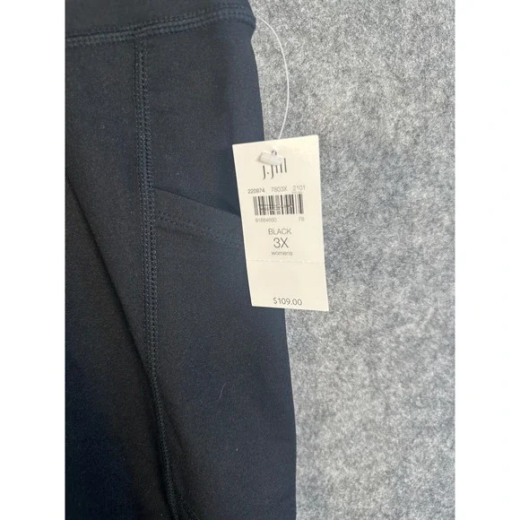 J.Jill Fit Performance Boot-Cut Pants Black Activewear Pockets 3X 220974 NEW - Picture 6 of 12